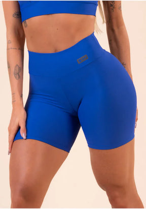 TOP E SHORT FITNESS FEMININO AZUL ACTION