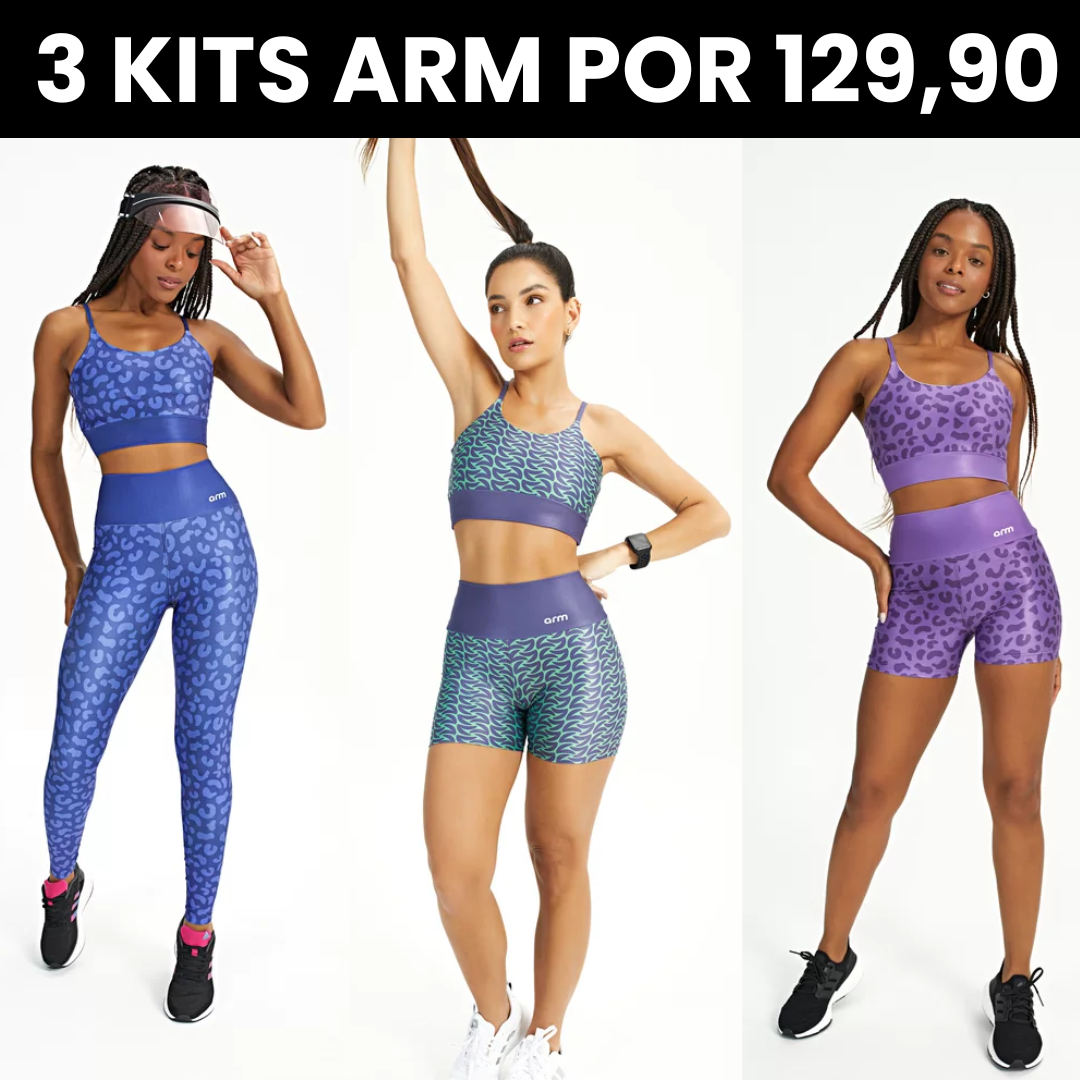 3 KITS : Conjunto jaguar azul + Conjunto Lotus + Conjunto Leopard