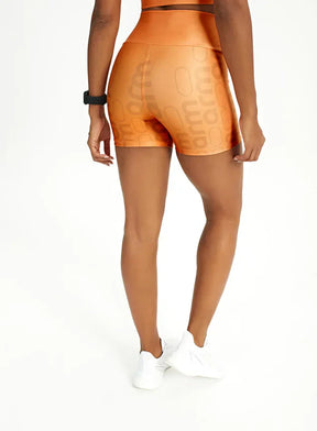 Short Feminino Fitness Básico Laranja Arm