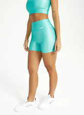 Short feminino fitness mint verde