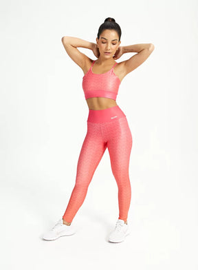 Legging feminina fitness bubble