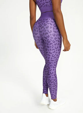 Conjunto Feminino Fitness Legging + Top Leopard