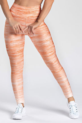 Top Estampa Localizada Gradient Grunge Laranja + Legging Estampa Localizada Gradient Grunge Laranja