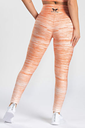 Top Estampa Localizada Gradient Grunge Laranja + Legging Estampa Localizada Gradient Grunge Laranja